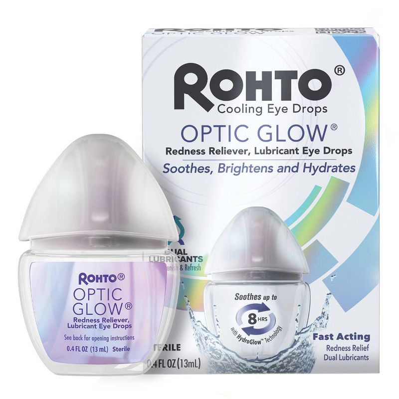 Rohto Optic Glow Eye Whitening Drops - 0.4oz, 1 of 15