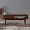 Teamson Home Dawson Modern Wooden Coffee Table with Storage, Walnut - 3 of 4