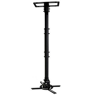 Monoprice Extendable Pole Ceiling Bracket For Projectors With Max Weight 50lbs, Pan, Tilt, Swivel, And Fast, Easy Installation