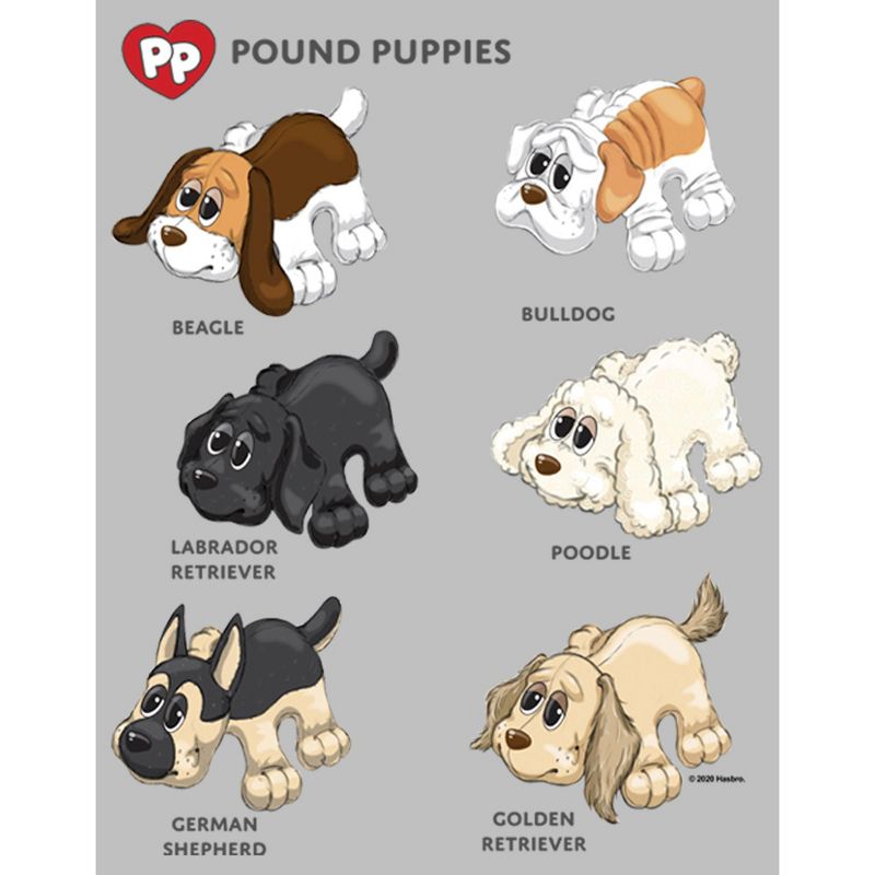 Women's Pound Puppies Puppy Chart T-Shirt, 2 of 5