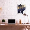 Stupell Industries Mellow Blue Gold Brush Stroke Abstract Canvas Wall Art - 2 of 4
