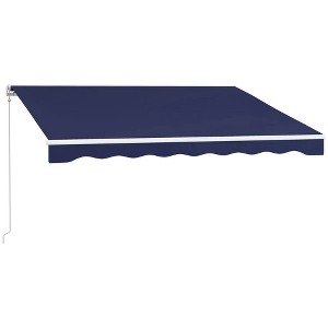 Resenkos Backyard Garden Canopy, Camping Canopy Screen Tent,Patio Awning Canopy Retractable Deck Door Outdoor Sun Shade Shelter - 1 of 4