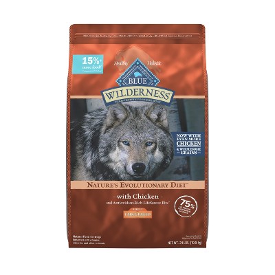 Blue Buffalo Wilderness High Protein Natural Large Breed Adult Dry Dog ...