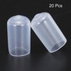 Unique Bargains Vinyl Rubber Screw Thread Bolt Plug Round Tube Insulated Protective Caps 20 Pcs - 2 of 4