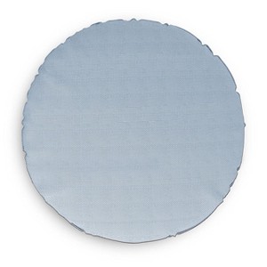 Covers&All Round Pillow Cover, Weather & UV Resistant, with Zippers, Round 30 in Diameter x 5 in H, Sky Blue - 1 of 4