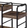 NicBex 1 Drawer Rolling Kitchen Island Cart with 2 Open Shelves,Kitchen Island on Wheels with Storage,Island Table for Kitchen - 4 of 4