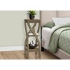 FONTOI 3-Tier Side Table with Square Tabletop, Bedside Table with 2 Storage Shelves, Nightstand for Living Room, Bedroom, Taupe, 11.5"*32"*11.5" - 2 of 4