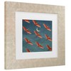 Trademark Fine Art - Emel Tunaboylu  Leylek Surusu Matted Framed Art - 3 of 4