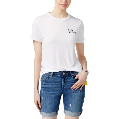 Rachel Roy Womens Heart Breaker Graphic T-Shirt