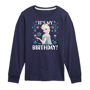 Boys' - Disney - Elsa It's My Birthday Long Sleeve Graphic T-Shirt - 1 of 3