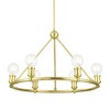 Livex Lighting Lansdale 6 - Light Chandelier in  Satin Brass - 4 of 4