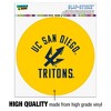 UC San Diego Tritons Automotive Car Window Locker Circle Bumper Sticker - 3 of 4