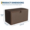 130 Gallon Outdoor Storage Box, Deck Boxes Outdoor Waterproof with Lid,Outside Storage Box Waterproof with Side Handles for Garden Pool Accessories - 4 of 4