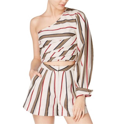 J.O.A. Womens Cotton Crop Top Blouse