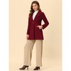 INSPIRE CHIC Women's Turn Down Collar Buttoned Business Casual Mid-Long Winter Coat - 2 of 4