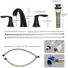 Coucheta 8" Widespread Bathroom Faucet - for 3-Hole Sink with Pop-Up Drain & Supply Lines, Available in Multiple Finishes & Pack Options - 3 of 4