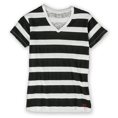 Ecko Unltd. Womens Stripe Slub Graphic T-Shirt