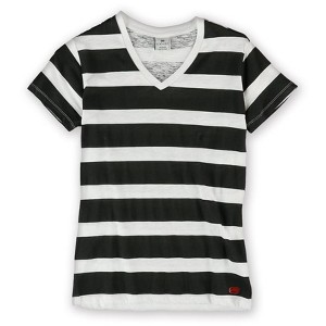 Ecko Unltd. Womens Stripe Slub Graphic T-Shirt - 1 of 1