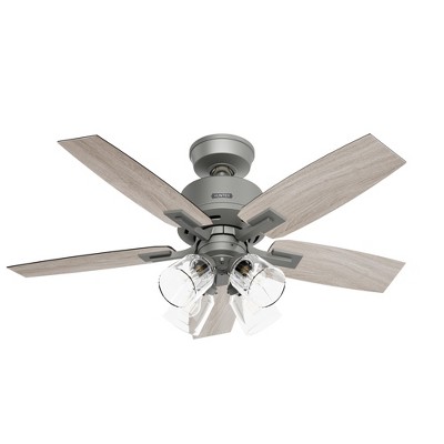 44" Gatlinburg Ceiling Fan with Light Kit and Handheld Remote (Includes LED Light Bulb) - Hunter Fan