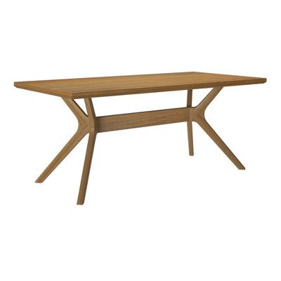 Verso 72'' Pecan Solid Wood Rectangular Dining Table