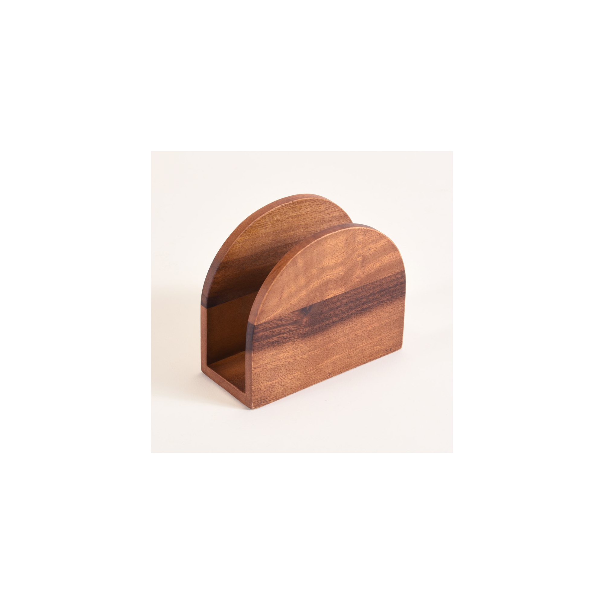 Kalmar Home Solid Acacia Vertical Napkin Holder