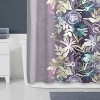 LunaLulinlk Fabric Shower Curtain, 70 inches x 72 inches, Pink and Purple - 2 of 4