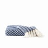 Brooklyn Loom 50"x70" Diagonal Chenille Stripe Throw Blue - 2 of 4