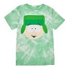 South Park Kyle Adult Green Spiral Tie Dye Short Sleeve Tee - 3 of 4