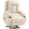 Oversized Power Lift Recliner Chair - Heat and Massage, PU Leather, Electric Lift Chair Designed for The Elderly and People with Mobility impaired - 4 of 4