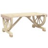 vidaXL Patio Coffee Table 35.4"x19.7"x15.7" Solid Wood Fir - 2 of 4