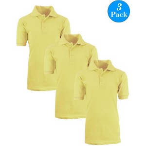 Galaxy by Harvic Boys School Uniform Polo -3 Pack - 1 of 2