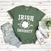 Simply Sage Market Women's Irish University Clover Short Sleeve Garment Dyed Tee - 3 of 4
