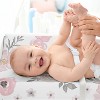 Sweet Jojo Designs Girl Changing Pad Sheet Watercolor Floral Pink and Grey - 3 of 4