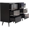 Acekool Modern Sideboard Cabinet with LED Lights, High-Gloss Storage Buffet for Kitchen, Dining & Living Room - 4 of 4