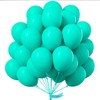 PartyWoo Balloons Teal Turquoise Aqua Dark 12 Inch 50 pcs - 4 of 4