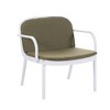 Chic Crate-2-Piece Weatherproof Outdoor Accent Chairs - White Frame & Green Cushions, All-Weather Patio Furniture for Garden & Balcony (UV Protected) - 4 of 4