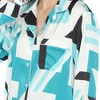 Women's Printed Satin Pajama Set -White Mark - 4 of 4