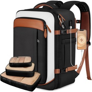 Airline Approved 18x14x8 Travel Backpack, 40L Expandable Carry On with 3 Packing Cubes, Fits 17.3" Laptop - 1 of 4