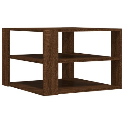 vidaXL Coffee Table Engineered Wood Small Coffee Table Square - Brown Oak