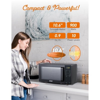Black 0.9 Cu. Ft. Convection Microwave Air Fryer Combo