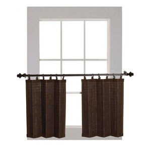 Versailles Patented Ring Top Bamboo Panel Series Tier Set - Espresso - 1 of 3