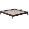 AFI Furnishings Pasadena 14 in King Platform Bed Frame in Espresso - 2 of 4