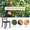 Tangkula Dining Chair Armless Wooden Back Kitchen Restaurant Side Chair Set of 4, Black - 4 of 4