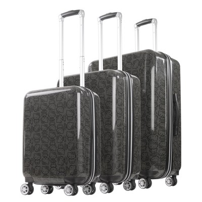 Hello Kitty Pose All Over Print 3 pc set Hard-sided spinner Luggage
