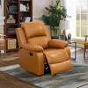 MAYEERTY Recliner Chair, Wear-Resistant Breathable Fabric Reclining Chair with Adjustable Backrest for Living Room, Ginger - 2 of 4