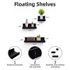 Syemin Decorative Wall Shelf Floating Shelves Wall Wood Decor Storage Shelves Wall Mounted Shelf Storage Hanging Shelf, Beige, 15.75"*3.94"*1.97" - 4 of 4