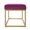 NicBex Modern 43" Bedroom Bench Velvet Accent Stools with Metal Frame for Bedroom and Entryway - 4 of 4