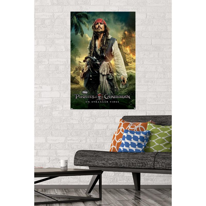 Trends International Disney Pirates of the Caribbean: On Stranger Tides - One Sheet 2 Unframed Wall Poster Prints, 2 of 7