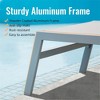 Gulches Khaki 3-Piece Aluminum Patio Chaise Lounge Set with Adjustable Chairs & Side Table - 4 of 4