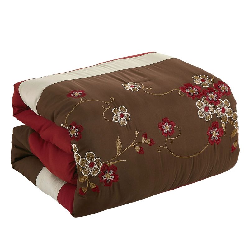 Esca Coira Elegant & Luxurious 7pc Comforter Set:1 Comforter, 2 Shams, 2 Cushions, 1 Decorative Pillow, 1 Breakfast Pillow, 4 of 6
